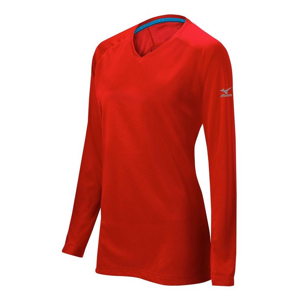 Sudaderas Mizuno Comp Mujer Rojas Outlet GQJP-75348